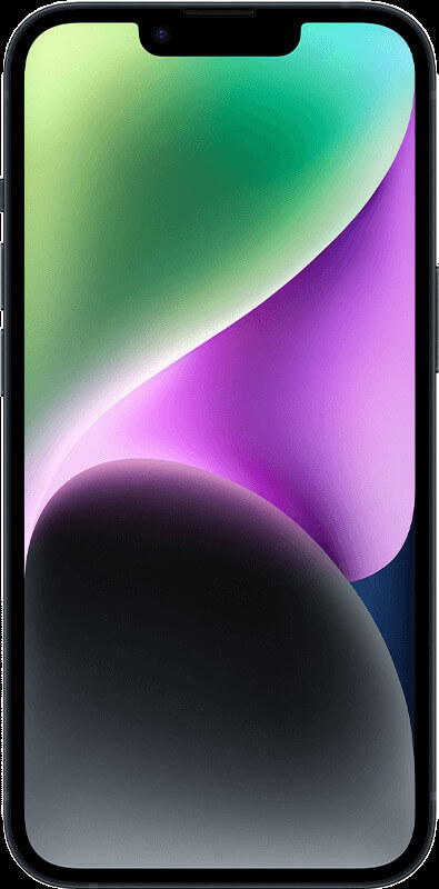 Apple iPhone 14 Refurbished Midnight , Vorderansicht