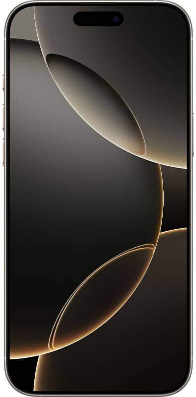 Apple iPhone 16 Pro Max Titan Natur, Vorderansicht