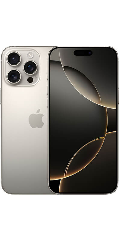 Apple iPhone 16 Pro Max Titan Natur, Rückansicht