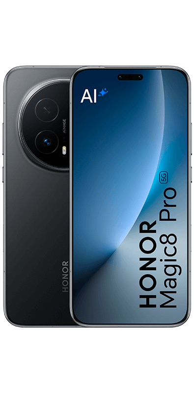 Honor Magic 8 Pro Black, Vorderansicht