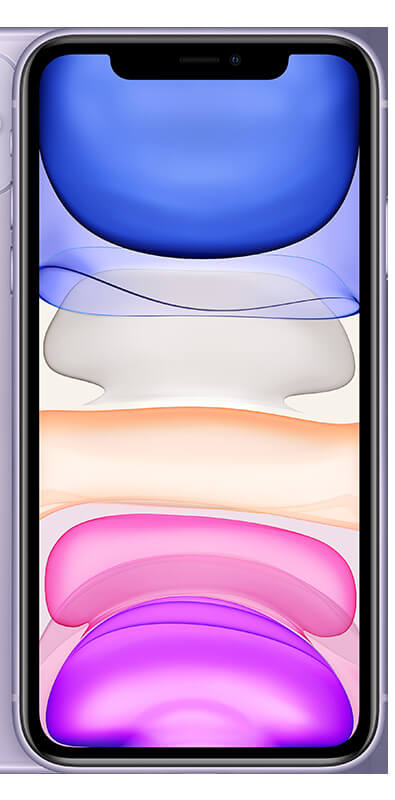 Apple iPhone 11 Violett, Vorderansicht
