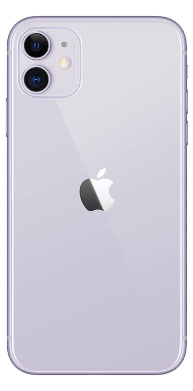 Apple iPhone 11 Violett, Seitenansicht