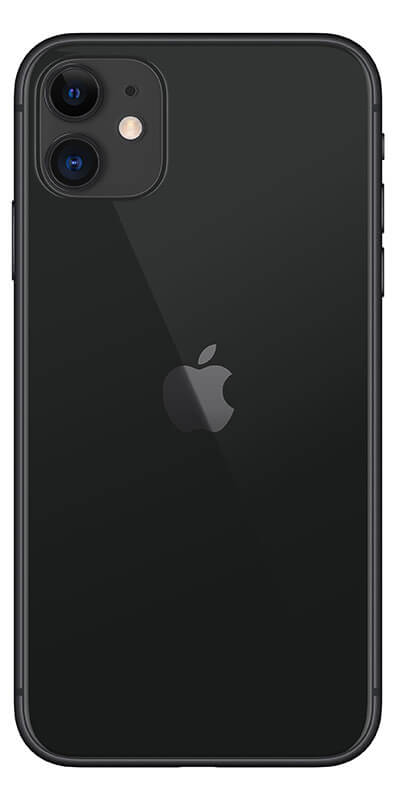 Apple iPhone 11 Schwarz, Seitenansicht