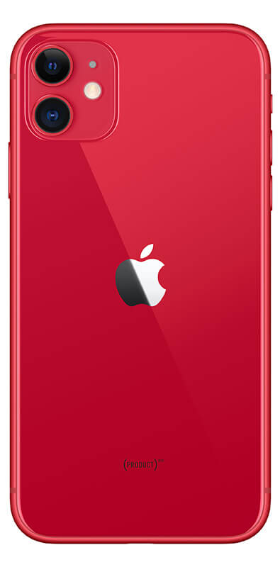 Apple iPhone 11 (PRODUCT)RED, Seitenansicht
