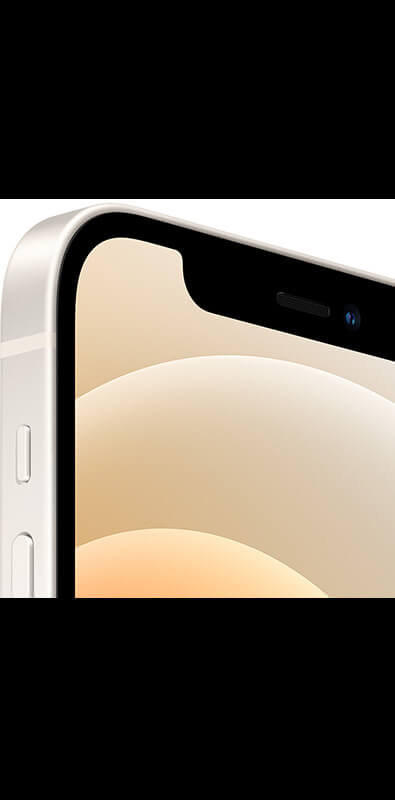 Apple iPhone 12 Weiß, Rückansicht