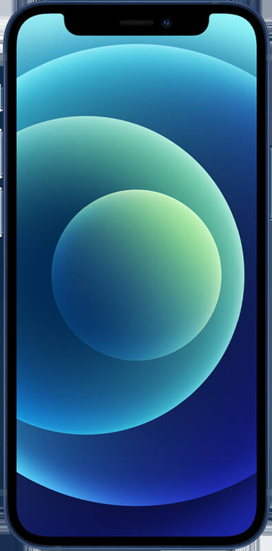 Apple iPhone 12 mini Blau, Vorderansicht