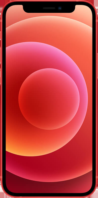 Apple iPhone 12 mini Rot, Vorderansicht