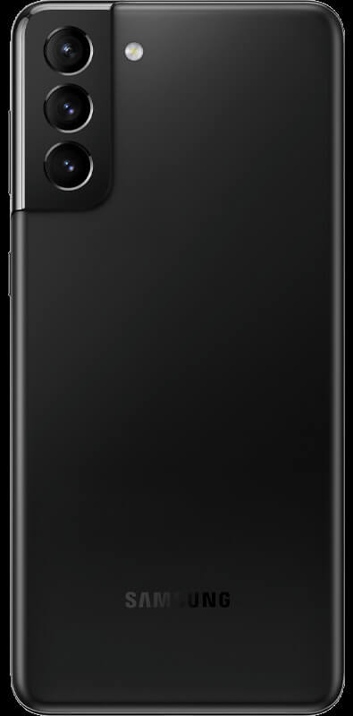 Samsung Galaxy S21 Plus 5G phantom black, Seitenansicht