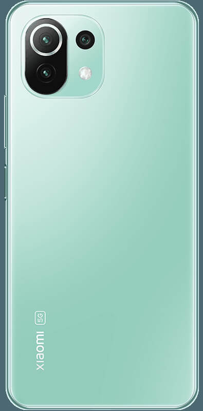 Xiaomi Mi 11 Lite 5G NE Mint Green, Seitenansicht