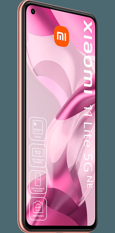 Xiaomi Mi 11 Lite 5G NE Peach Pink, Weitere Ansicht 2
