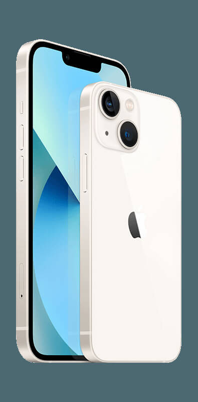 Apple iPhone 13 Polarstern, Vorderansicht