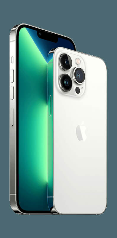 Apple iPhone 13 Pro Max Silber, Rückansicht