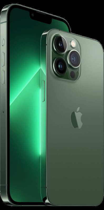 Apple iPhone 13 Pro Alpingrün, Seitenansicht