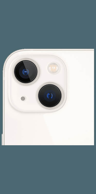 Apple iPhone 13 mini Polarstern, Rückansicht