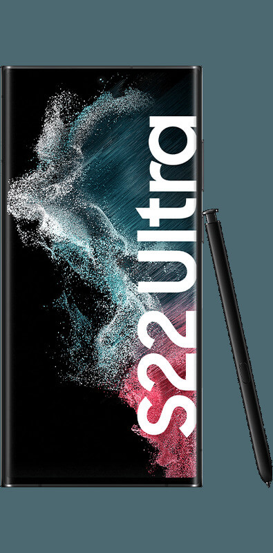 Samsung Galaxy S22 Ultra 5G Black, Vorderansicht