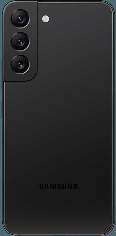 Samsung Galaxy S22 5G Black, Seitenansicht