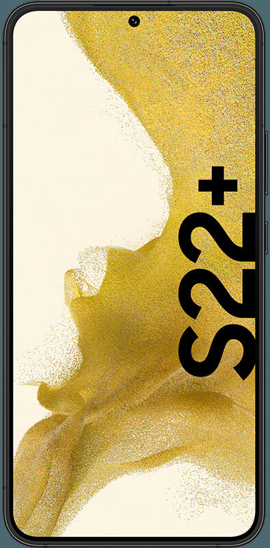 Samsung Galaxy S22 Plus 5G Black, Vorderansicht