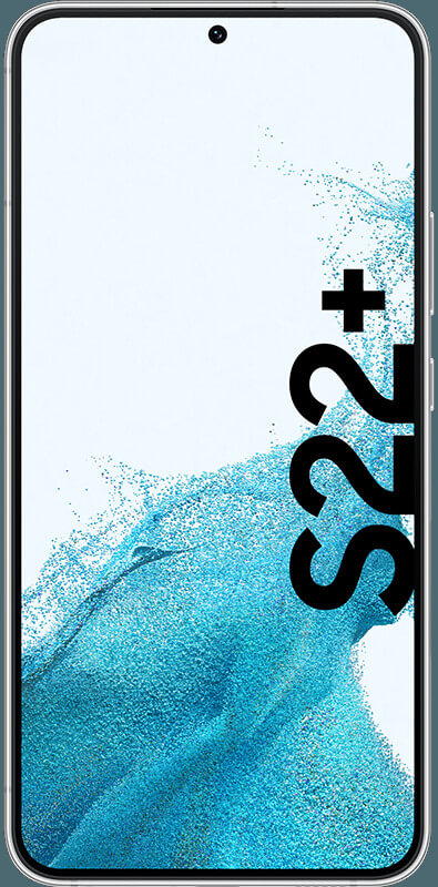 Samsung Galaxy S22 Plus 5G White, Vorderansicht