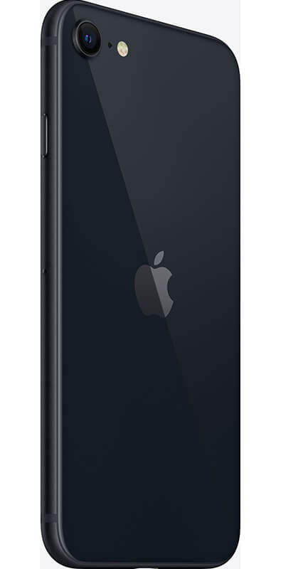 Apple iPhone SE 2022 Midnight, Seitenansicht