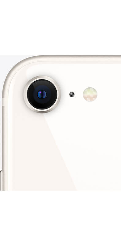 Apple iPhone SE 2022 Starlight, Rückansicht