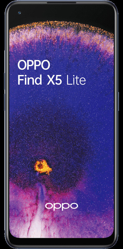 OPPO Find X5 Lite Schwarz, Vorderansicht