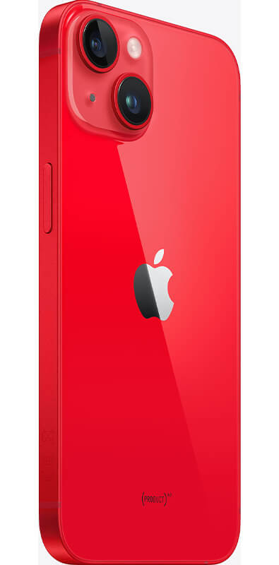 Apple iPhone 14 (PRODUCT)RED, Seitenansicht