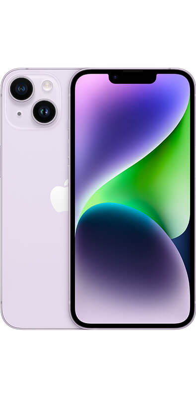 Apple iPhone 14 Purple, Rückansicht