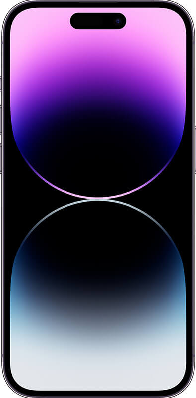 Apple iPhone 14 Pro Deep Purple, Vorderansicht