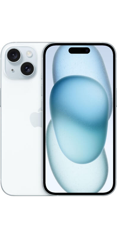 Apple iPhone 15 Blue, Rückansicht