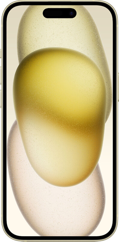 Apple iPhone 15 Yellow, Vorderansicht