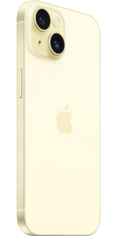 Apple iPhone 15 Yellow, Seitenansicht
