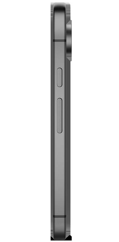 Google Pixel 9 Obsidian, Seitenansicht