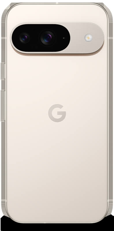 Google Pixel 9 Porcelain, Rückansicht
