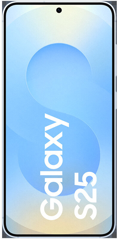 Samsung Galaxy S25 Iceblue, Vorderansicht