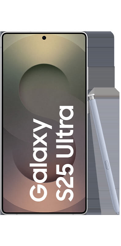 Samsung Galaxy S25 Ultra Titanium Whitesilver, Vorderansicht