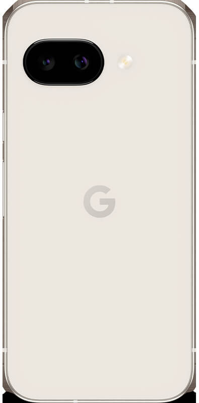 Google Pixel 9a Porcelain, Rückansicht
