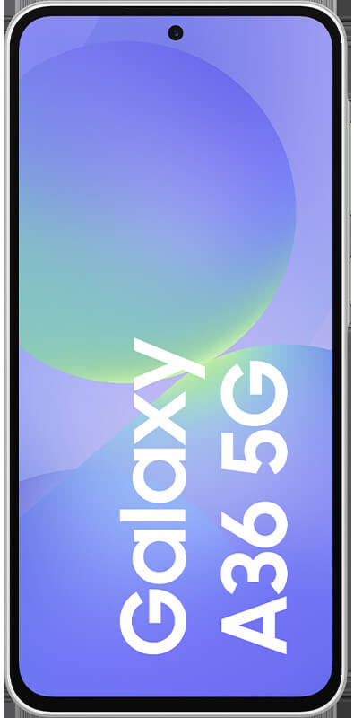 Samsung Galaxy A36 5G  Awesome White, Vorderansicht