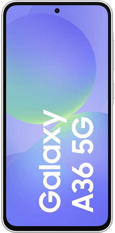Samsung Galaxy A36 5G  Awesome White, Vorderansicht