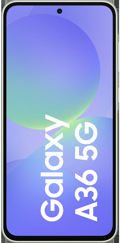 Samsung Galaxy A36 5G  Awesome Lime, Vorderansicht