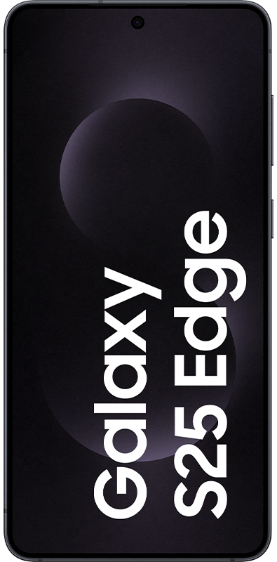 Samsung Galaxy S25 Edge Titanium Jet Black , Vorderansicht