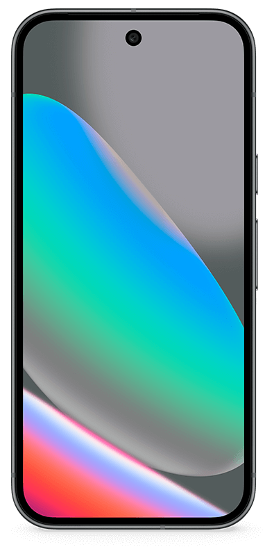 Google Pixel 10 Obsidian, Vorderansicht
