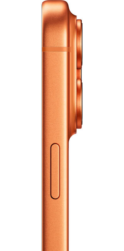 Apple iPhone 17 Pro Cosmic Orange, Seitenansicht