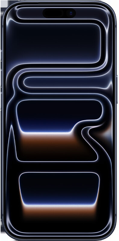 Apple iPhone 17 Pro Tiefblau, Vorderansicht