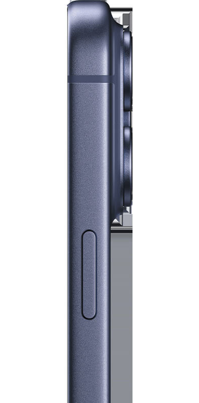 Apple iPhone 17 Pro Tiefblau, Seitenansicht