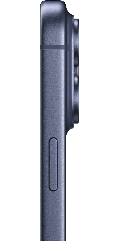 Apple iPhone 17 Pro Tiefblau, Seitenansicht