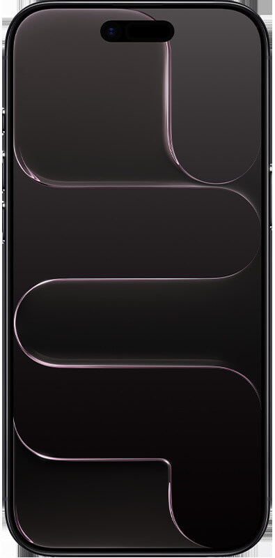 Apple iPhone Air Space Schwarz, Vorderansicht