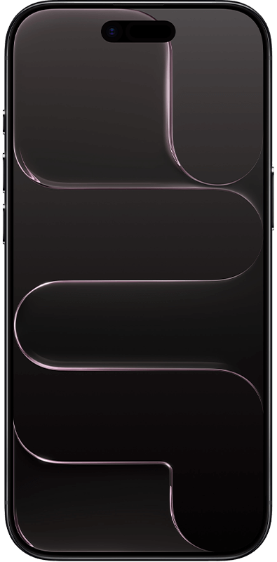 Apple iPhone Air Space Schwarz, Vorderansicht