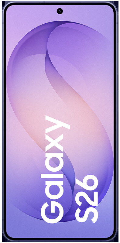 Samsung Galaxy S26 Cobalt Violet, Vorderansicht