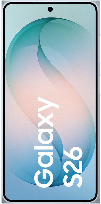 Samsung Galaxy S26 Sky Blue, Vorderansicht