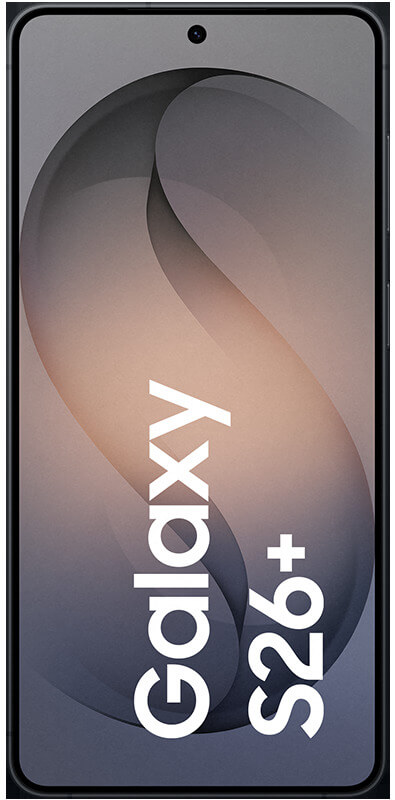 Samsung Galaxy S26 Plus Black, Vorderansicht